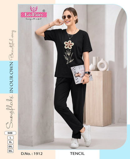 Design 1912 La Fairy Tencil Pyjama Night Suits Manufacturer Ahmedabad