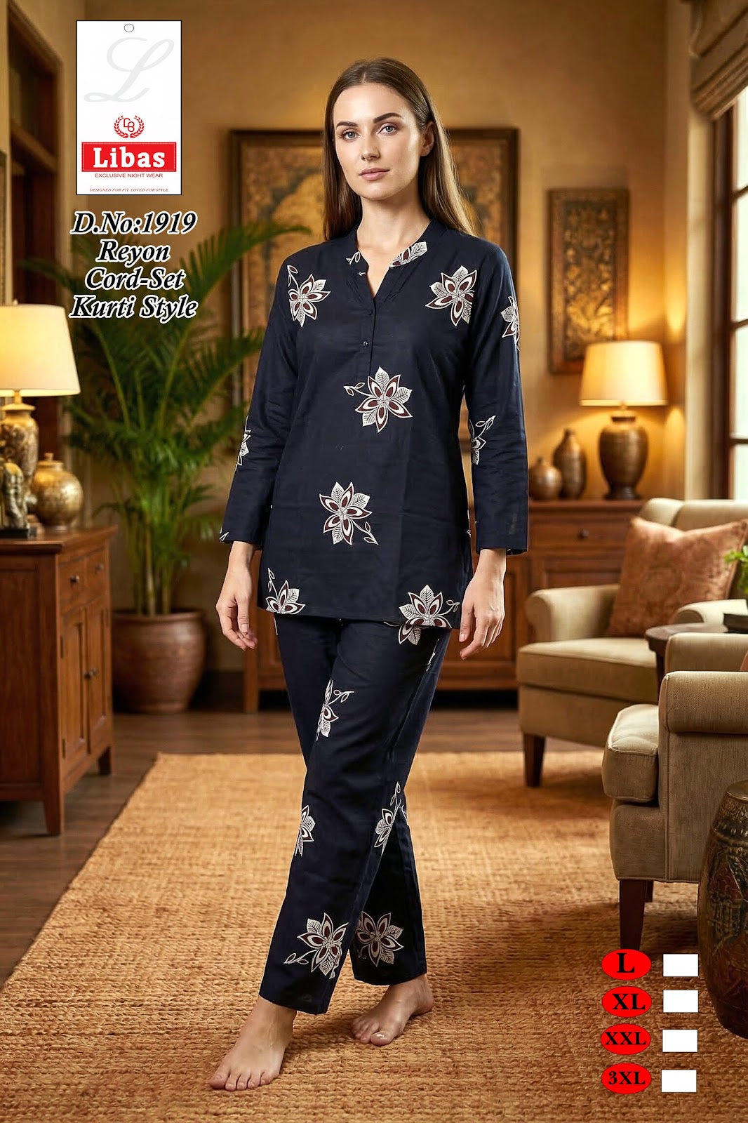 Design 1919 Libas Amiti Reyon Co Ord Set Supplier Ahmedabad