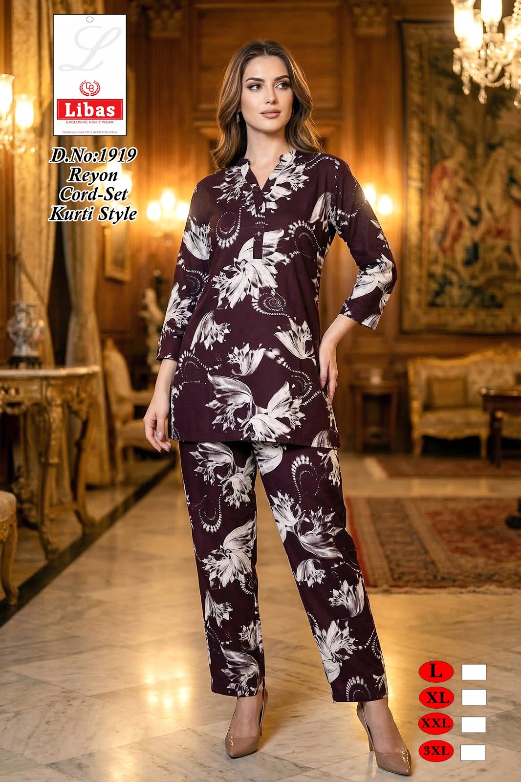 Design 1919 Libas Amiti Reyon Co Ord Set Supplier Ahmedabad