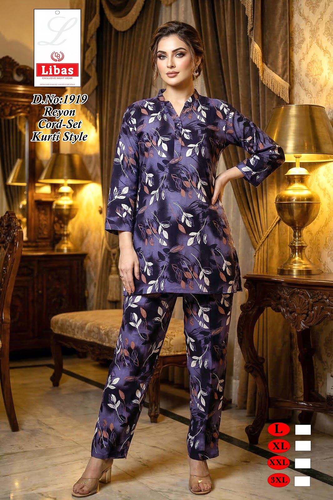 Design 1919 Libas Amiti Reyon Co Ord Set Supplier Ahmedabad