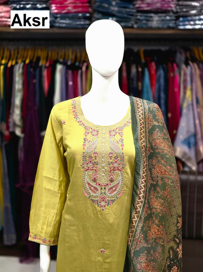 Design 192-193 Aksr Roman Silk Readymade Pant Style Suits Manufacturer Ahmedabad