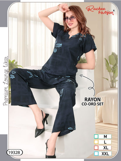 Design 19326-19333 Ruchee Fashion Rayon Co Ord Set Manufacturer Ahmedabad