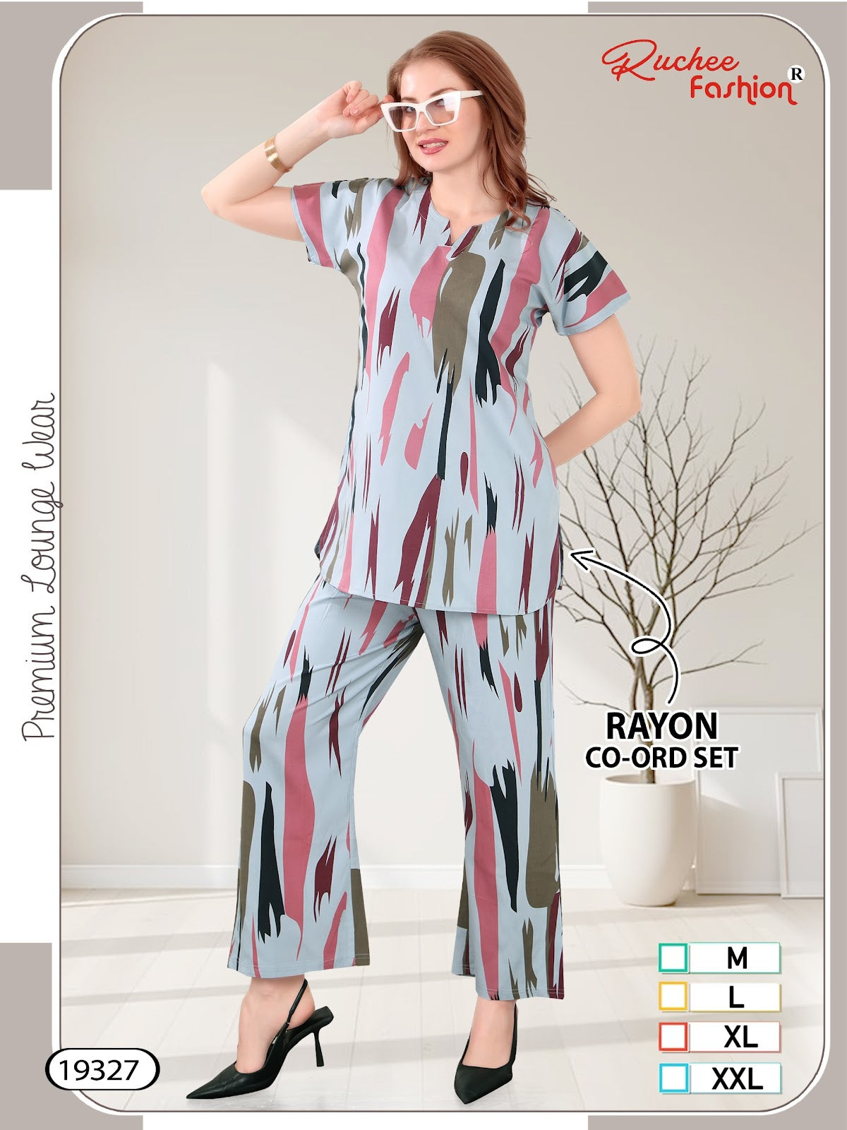 Design 19326-19333 Ruchee Fashion Rayon Co Ord Set Manufacturer Ahmedabad