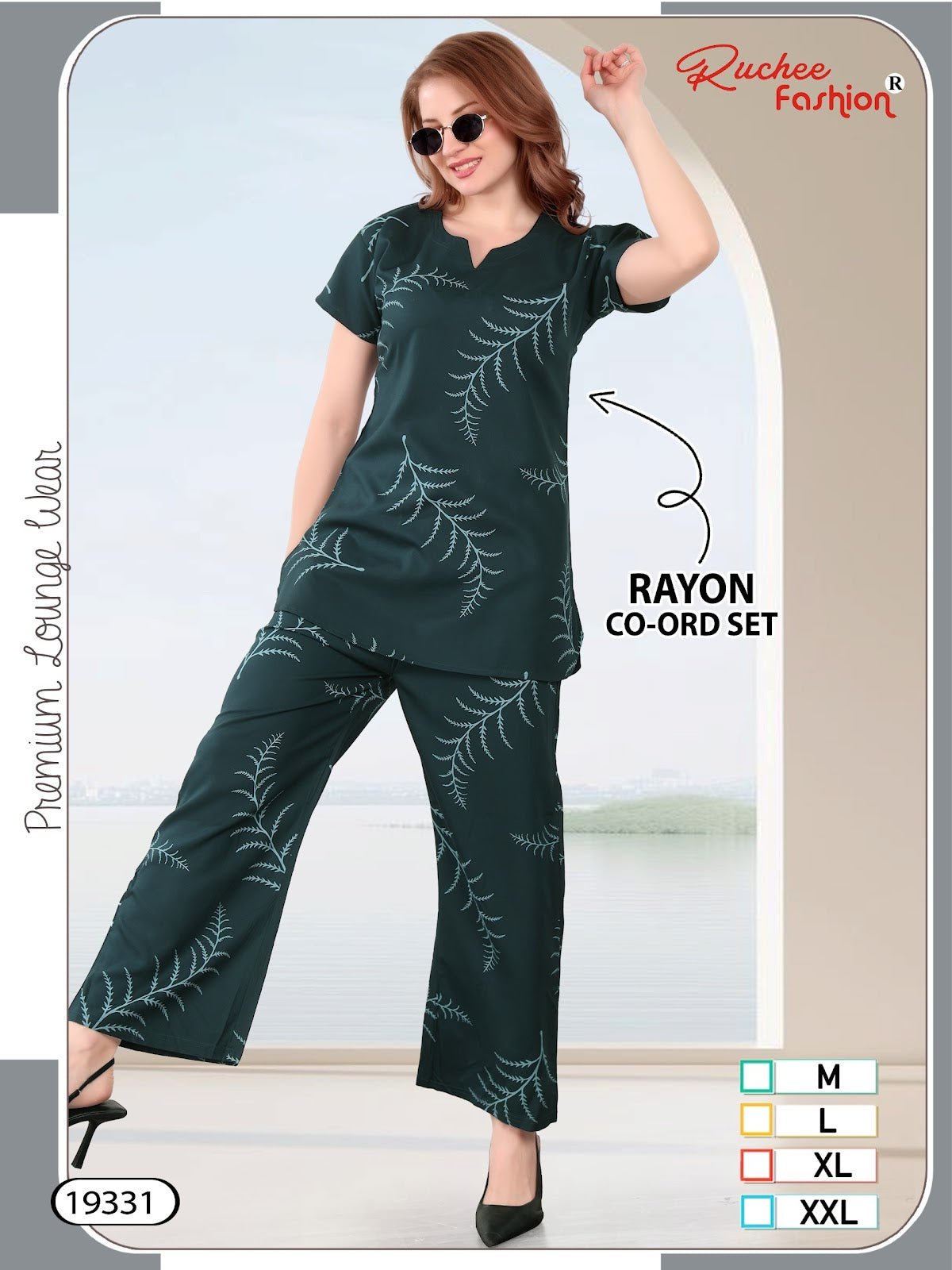 Design 19326-19333 Ruchee Fashion Rayon Co Ord Set Manufacturer Ahmedabad