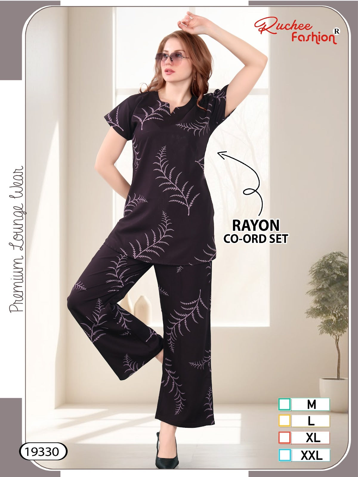 Design 19326-19333 Ruchee Fashion Rayon Co Ord Set Manufacturer Ahmedabad
