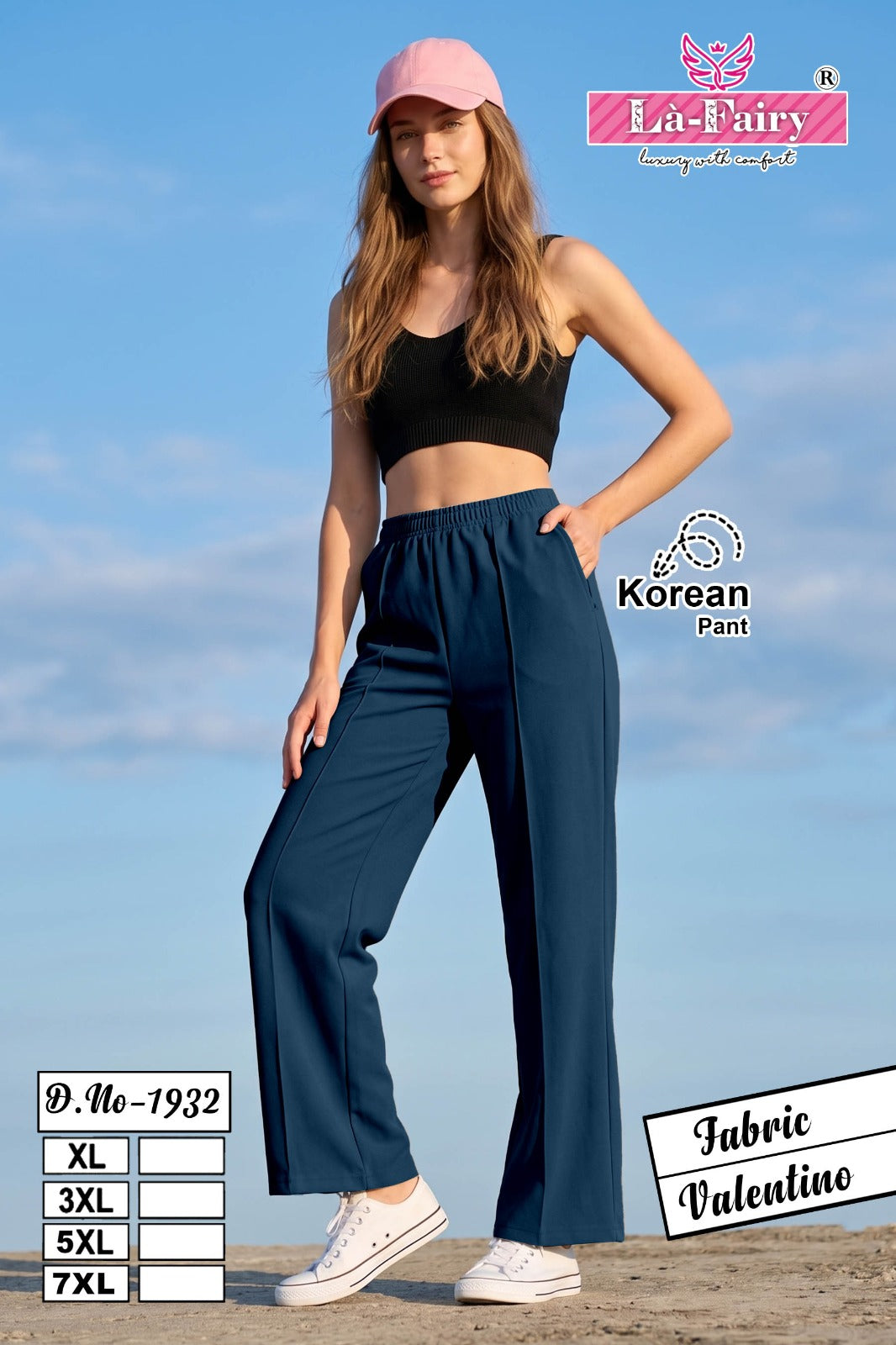 Design 1932 Korean La Fairy Valentino Women Pants Wholesaler Gujarat