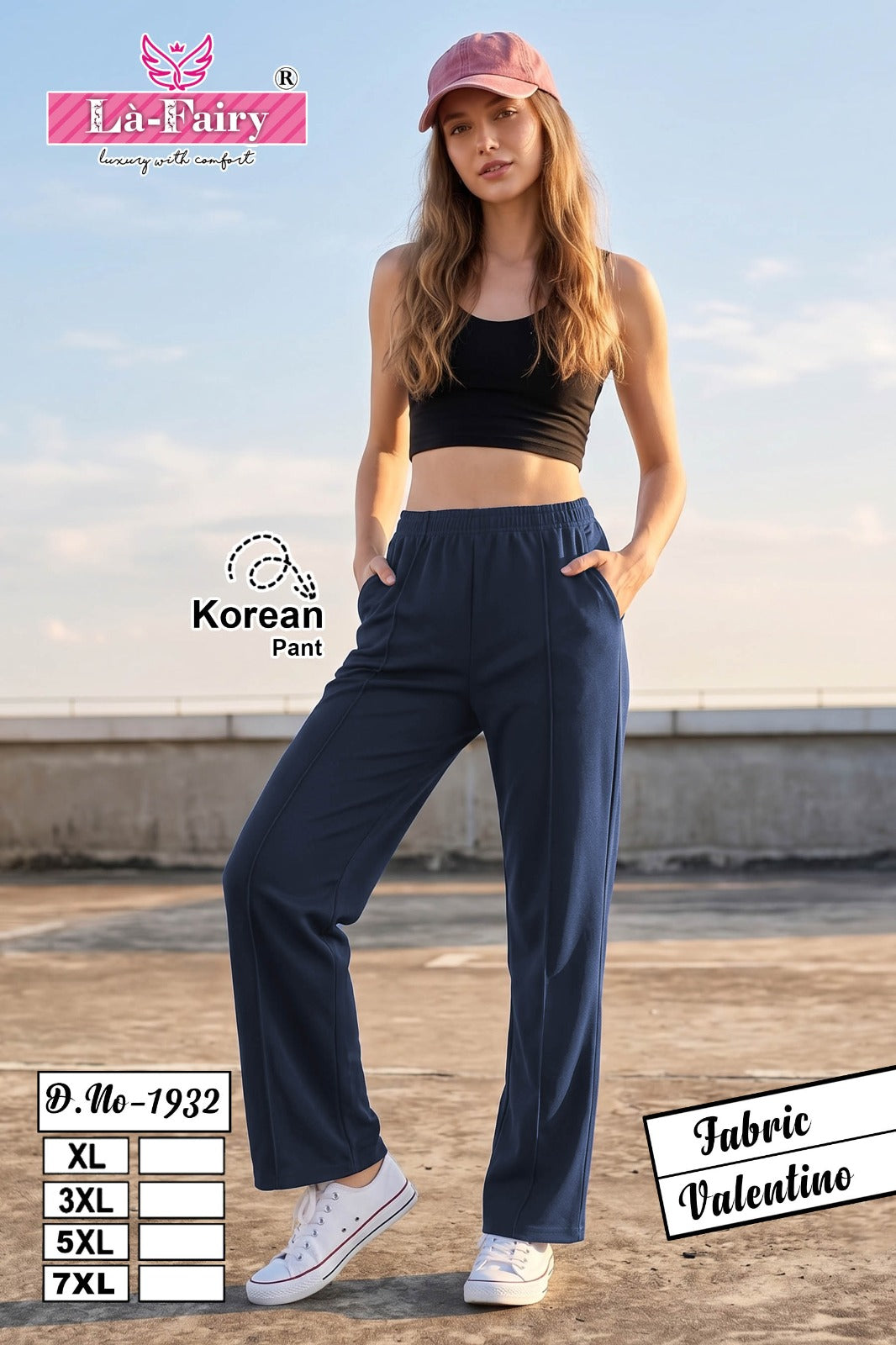 Design 1932 Korean La Fairy Valentino Women Pants Wholesaler Gujarat