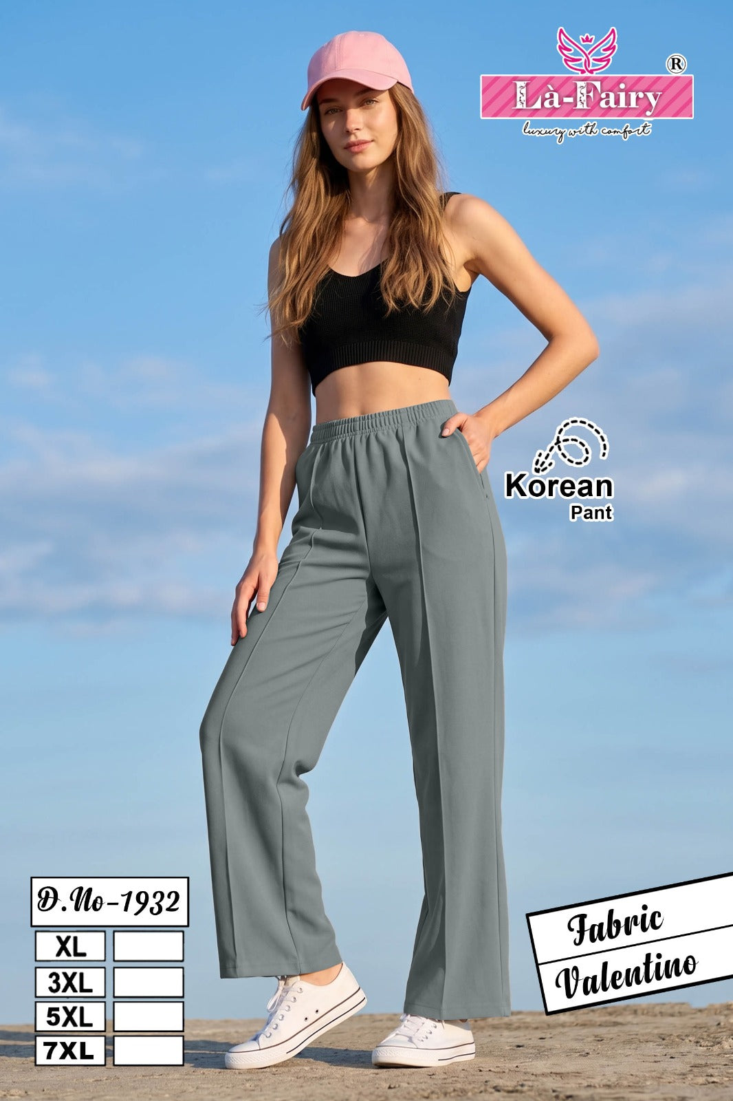 Design 1932 Korean La Fairy Valentino Women Pants Wholesaler Gujarat