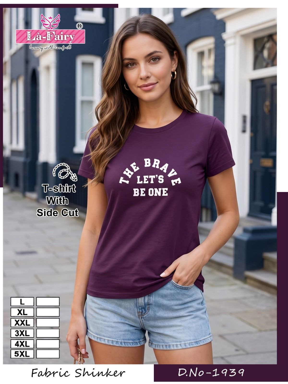 Design 1939 La Fairy Sinker Women Tshirt Exporter Gujarat
