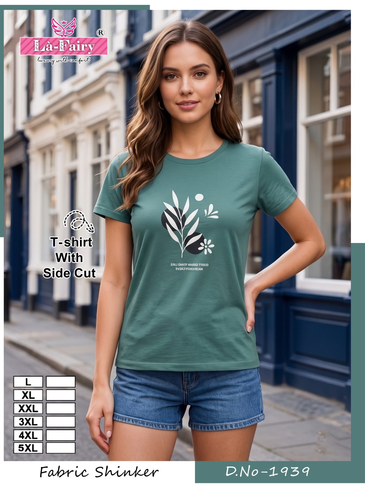 Design 1939 La Fairy Sinker Women Tshirt Exporter Gujarat