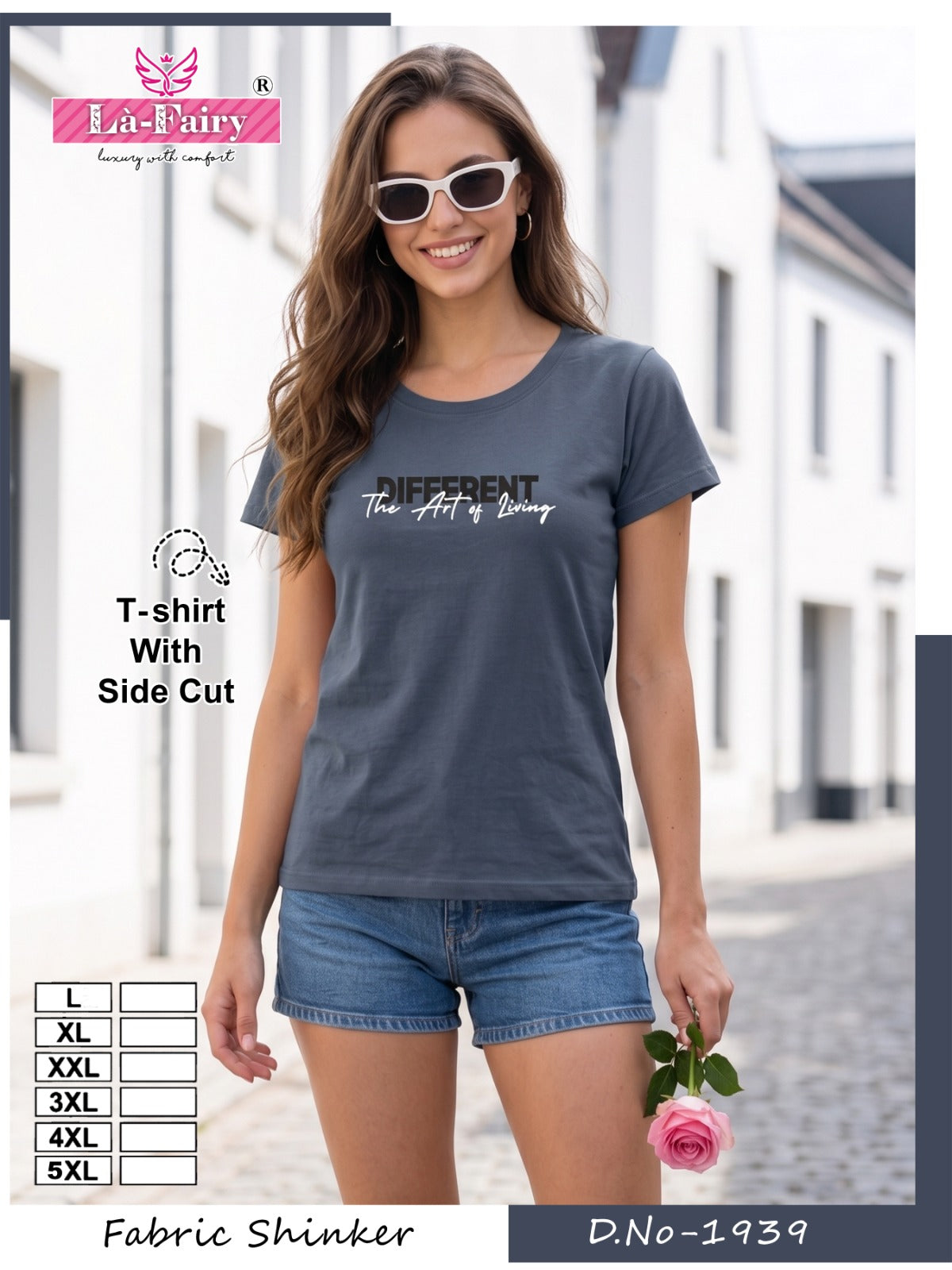 Design 1939 La Fairy Sinker Women Tshirt Exporter Gujarat