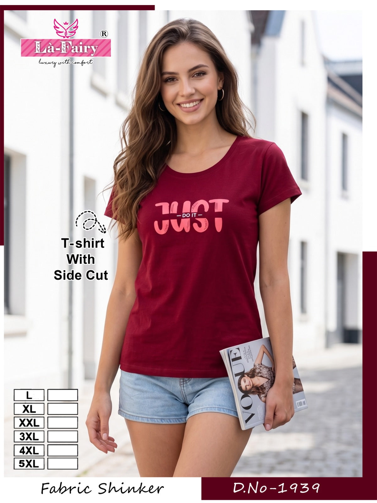 Design 1939 La Fairy Sinker Women Tshirt Exporter Gujarat