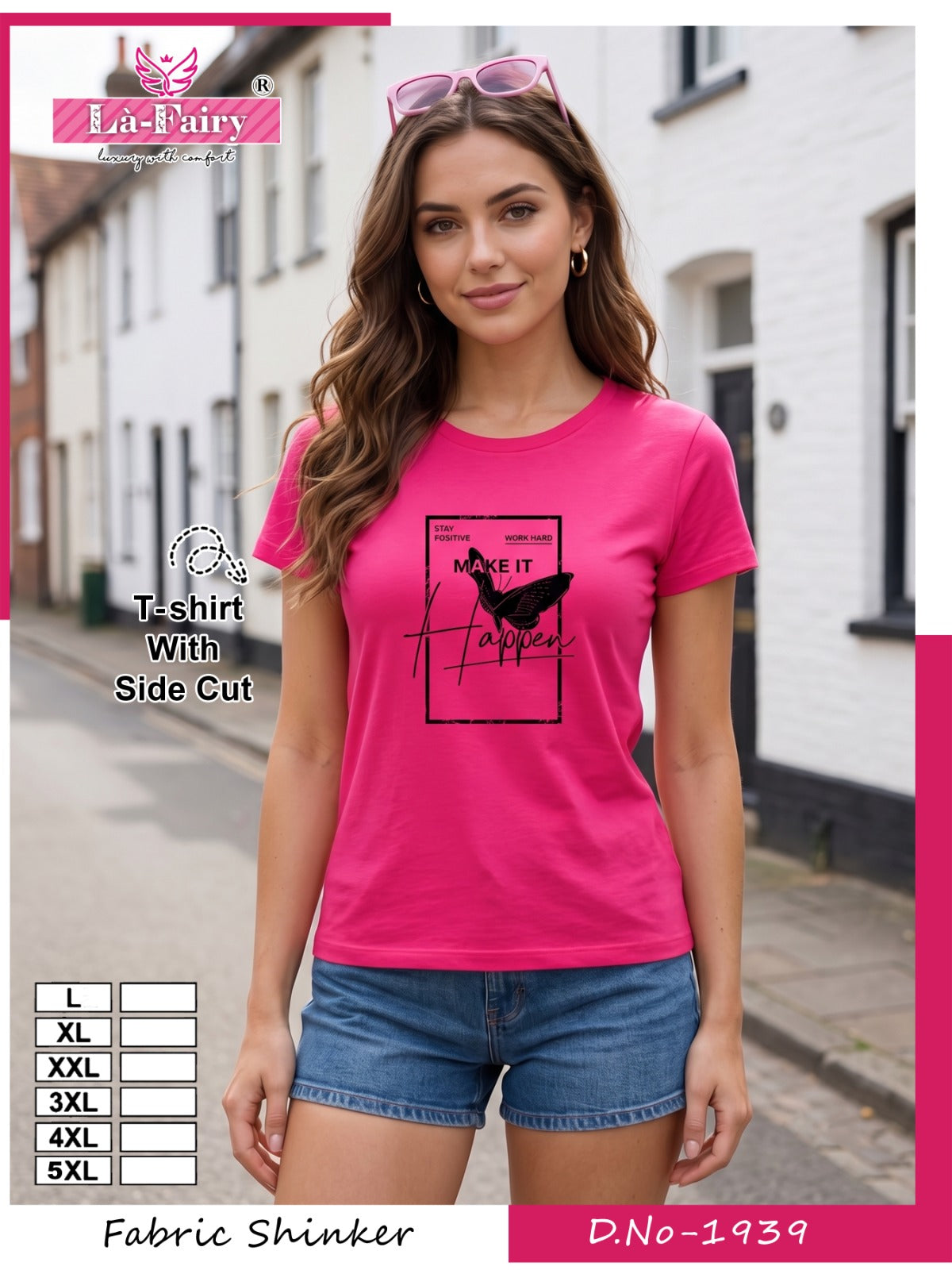 Design 1939 La Fairy Sinker Women Tshirt Exporter Gujarat
