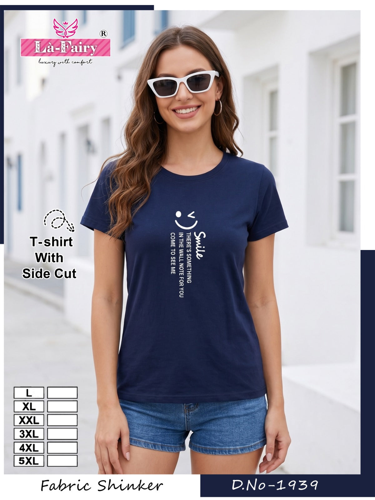 Design 1939 La Fairy Sinker Women Tshirt Exporter Gujarat