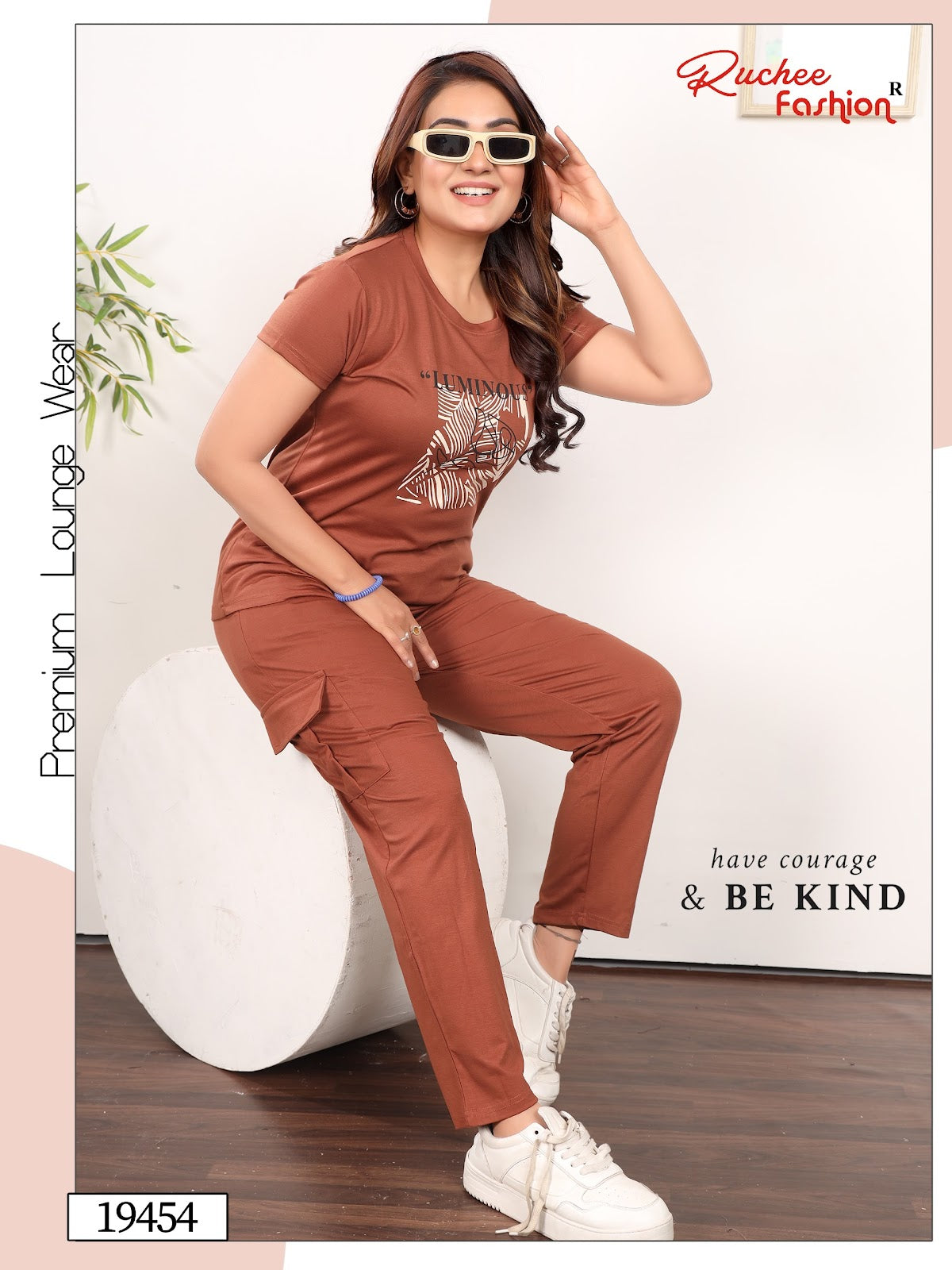 Design 19450-19458 Cargo Ruchee Fashion Tencil Pyjama Night Suits Exporter Ahmedabad