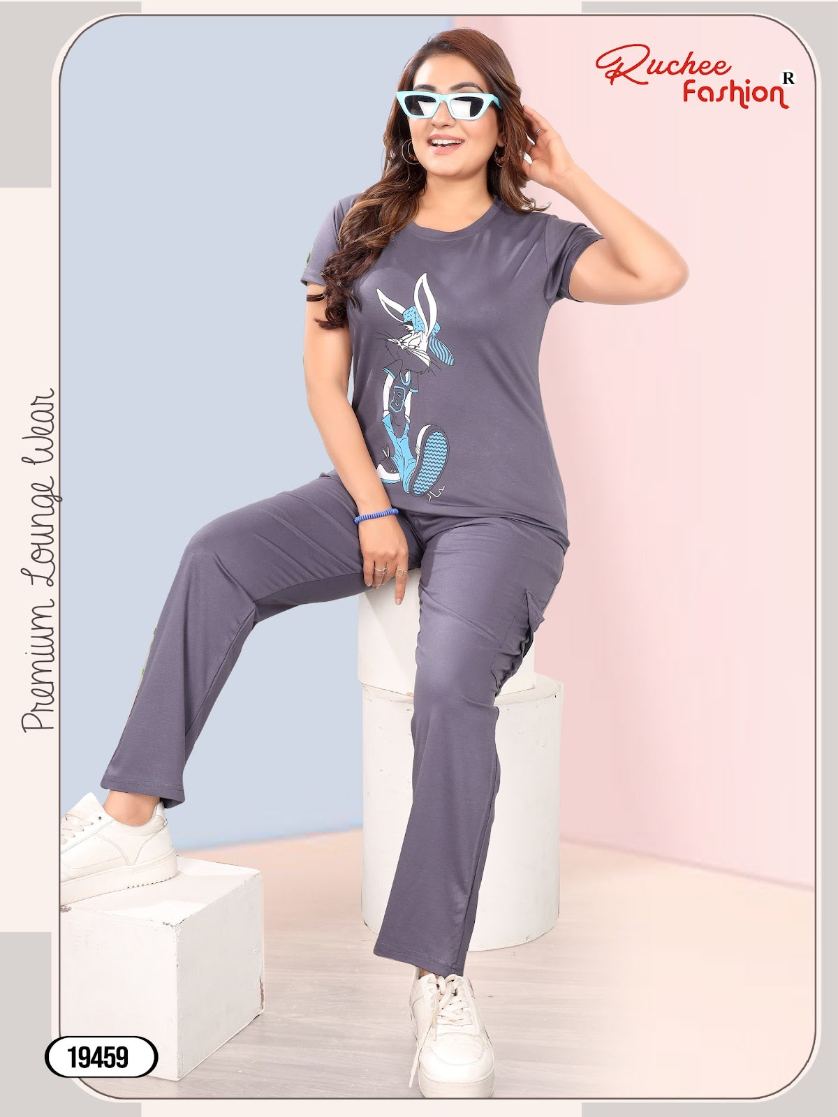 Design 19451-19460 Cargo Ruchee Fashion Tencil Pyjama Night Suits Wholesaler Ahmedabad