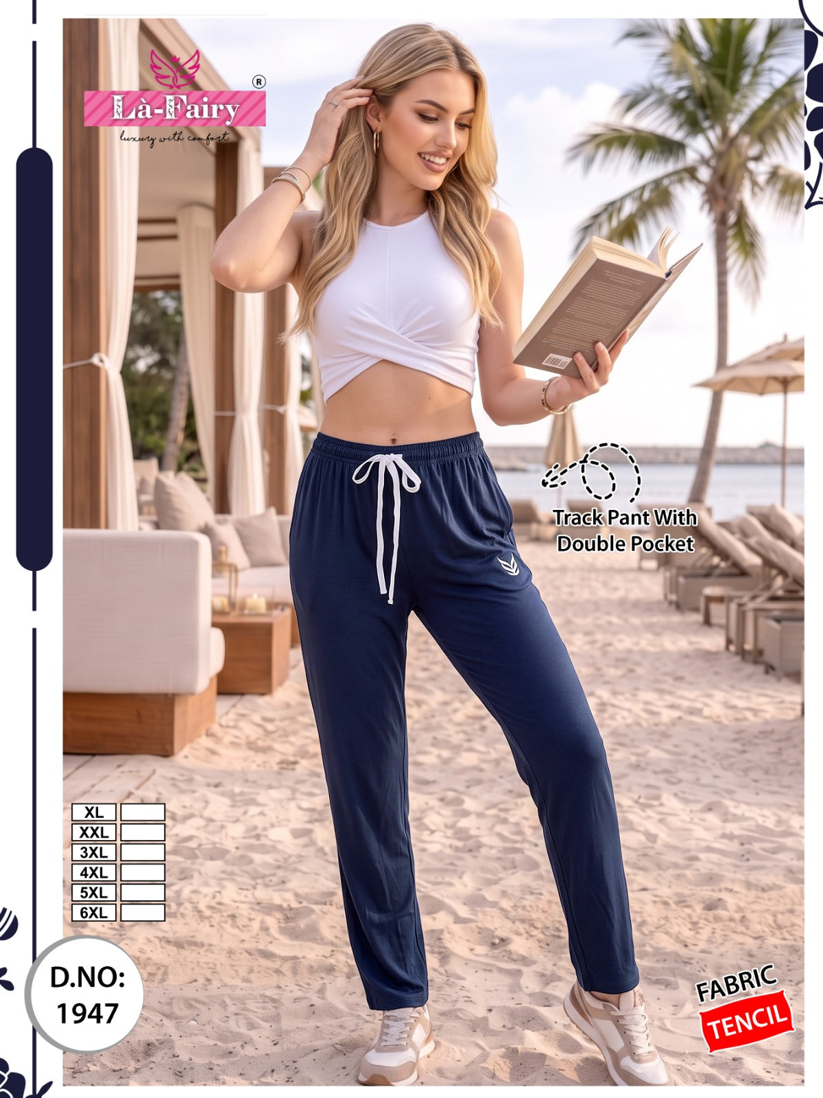 Design 1947 La Fairy Tencil Women Track Pants Exporter Ahmedabad