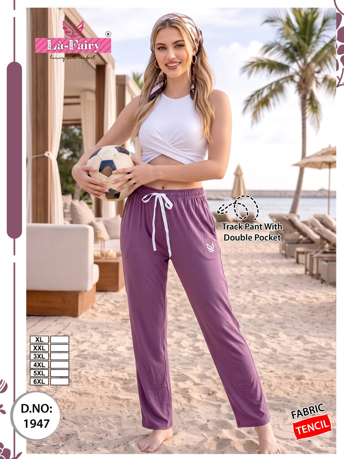 Design 1947 La Fairy Tencil Women Track Pants Exporter Ahmedabad