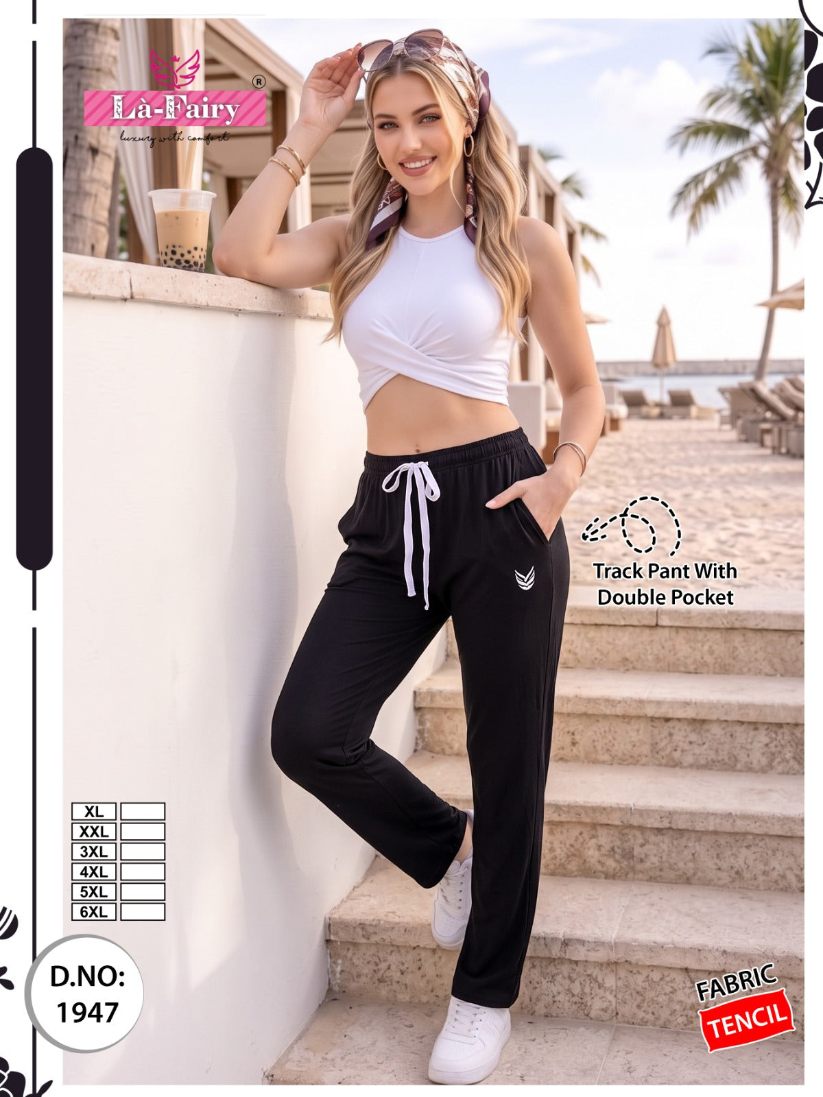Design 1947 La Fairy Tencil Women Track Pants Exporter Ahmedabad