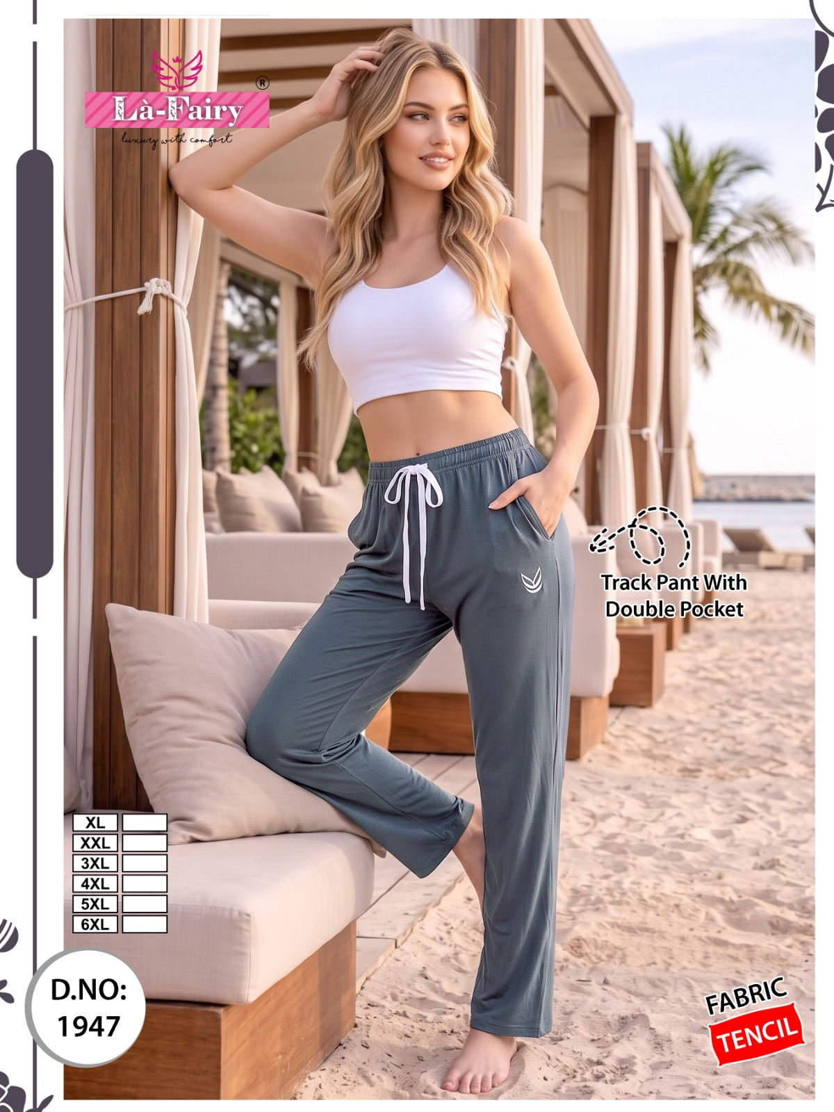 Design 1947 La Fairy Tencil Women Track Pants Exporter Ahmedabad