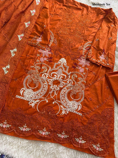 Design 1956 Adefghi Mehboob Tex Cambric Cotton Pakistani Salwar Suits Manufacturer