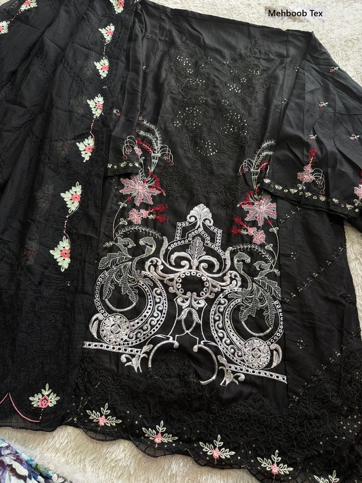 Design 1956 Adefghi Mehboob Tex Cambric Cotton Pakistani Salwar Suits Manufacturer
