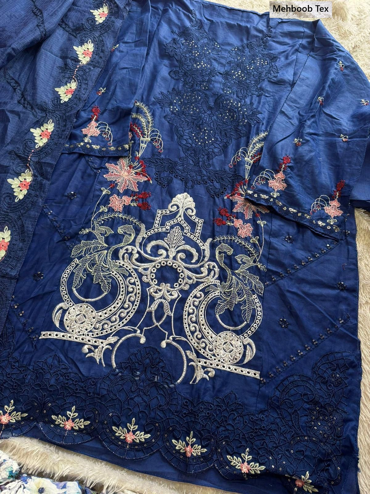 Design 1956 Adefghi Mehboob Tex Cambric Cotton Pakistani Salwar Suits Manufacturer