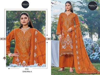 Design 1956 Adefghi Mehboob Tex Cambric Cotton Pakistani Salwar Suits Manufacturer