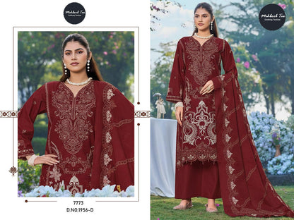 Design 1956 Adefghi Mehboob Tex Cambric Cotton Pakistani Salwar Suits Manufacturer