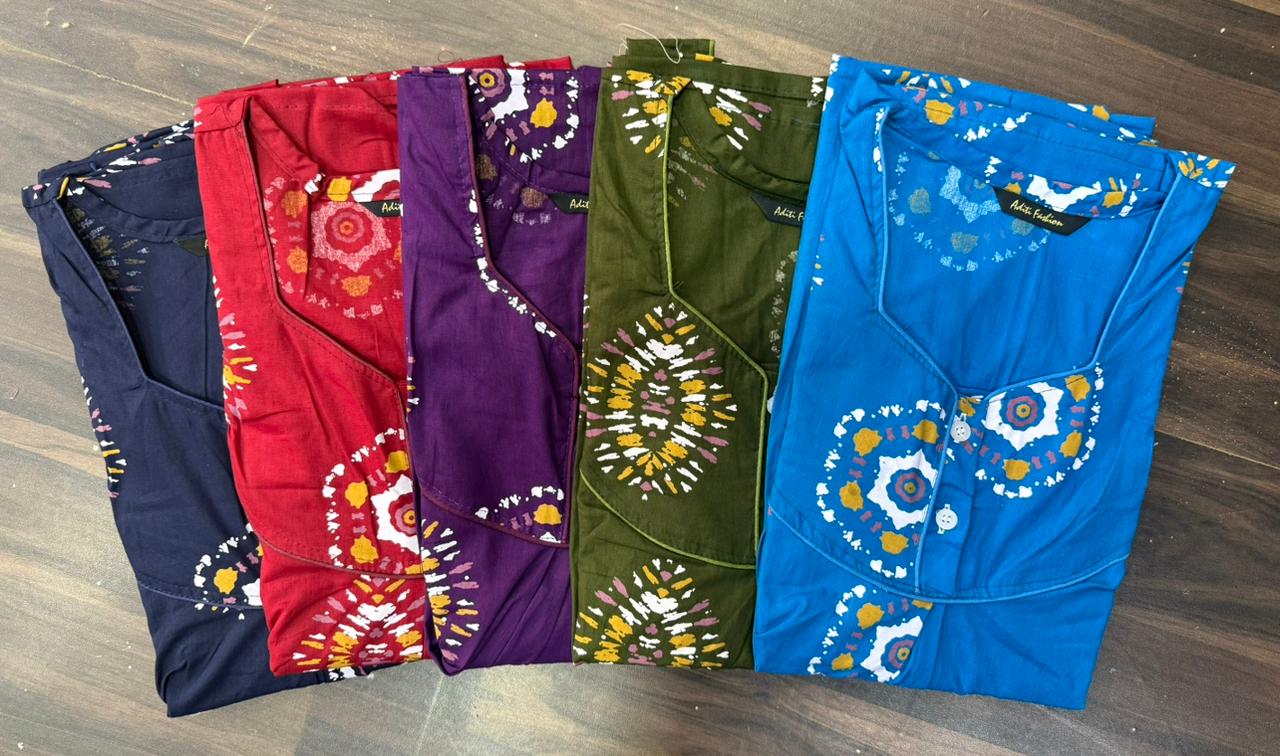 Design 1 Adit Rajwadi Night Gowns Wholesaler India