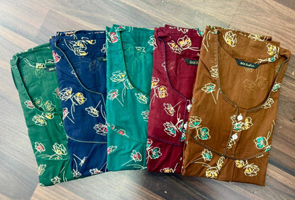Design 1 Adit Rajwadi Night Gowns Wholesaler India