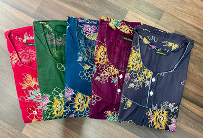 Design 1 Adit Rajwadi Night Gowns Wholesaler India