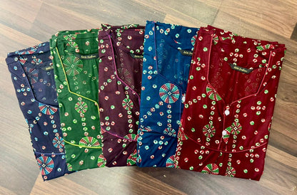 Design 1 Adit Rajwadi Night Gowns Wholesaler India