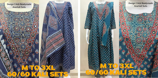 Design 1 Hcb Cotton Cambric Readymade Anarkali Suits Manufacturer