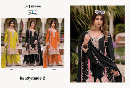 Design 2001-2003 Jay Krishna Chinon Readymade Sharara Suits Supplier India