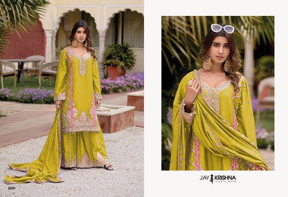 Design 2001-2003 Jay Krishna Chinon Readymade Sharara Suits Supplier India