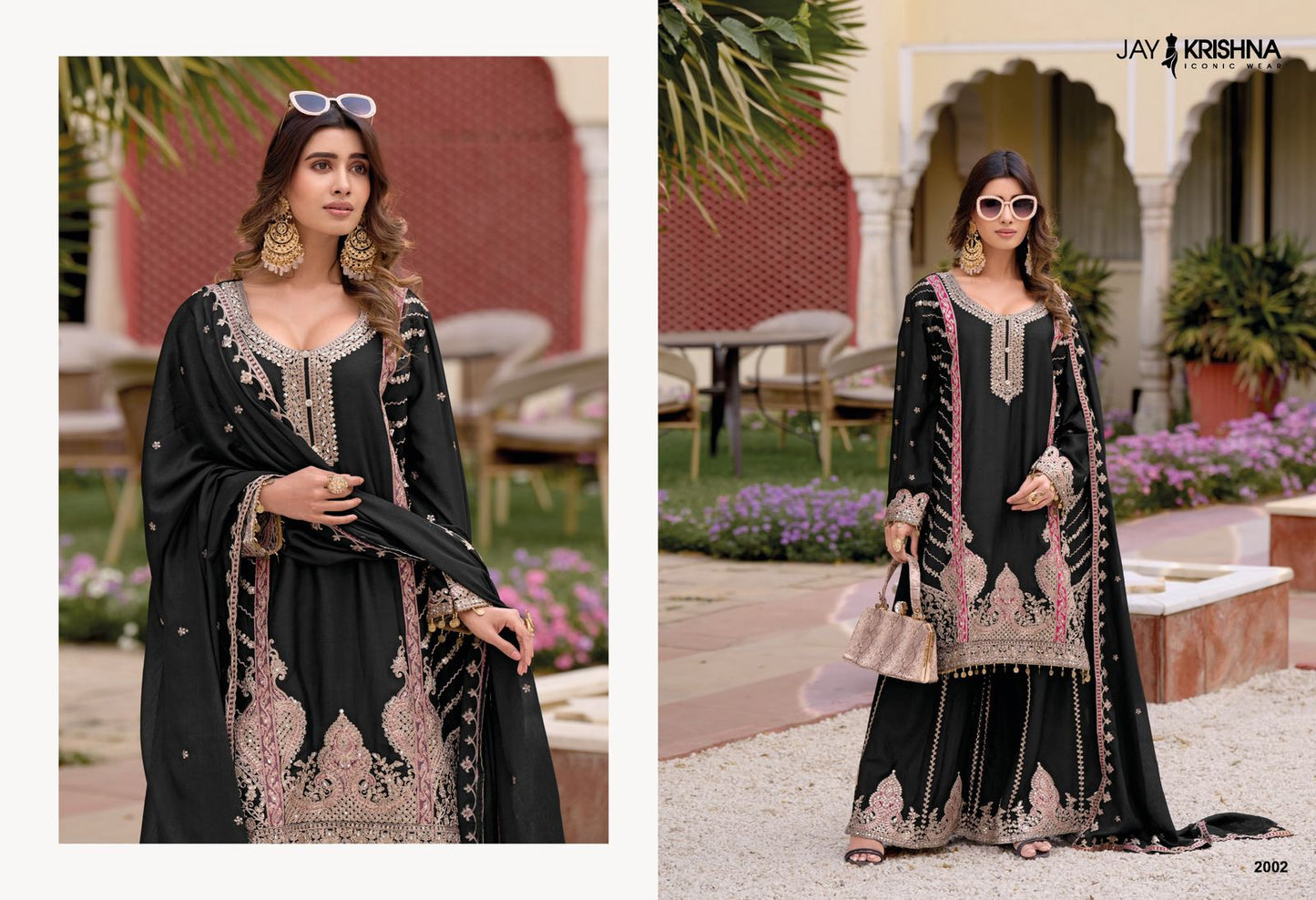 Design 2001-2003 Jay Krishna Chinon Readymade Sharara Suits Supplier India