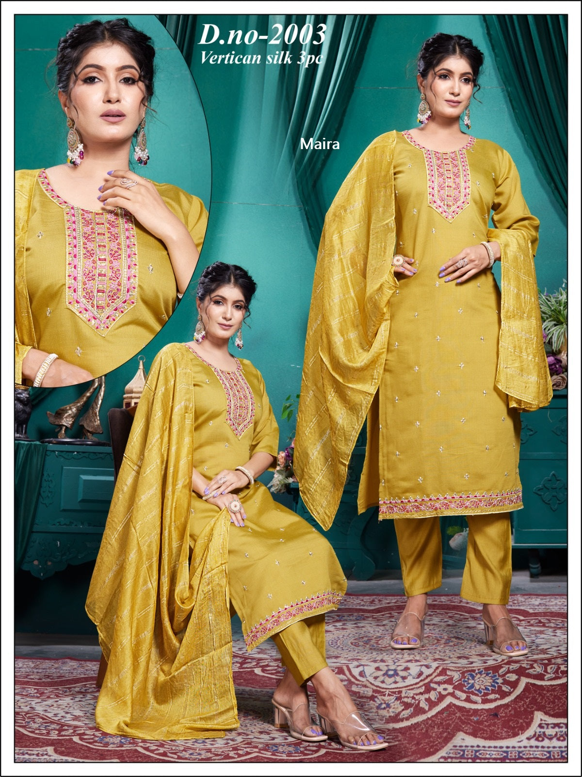 Design 2003-2008 Maira Vetican Readymade Pant Style Suits Supplier