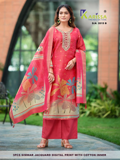 Design 2015-2017 Ab Karissa Simmer Readymade Plazzo Style Suits Manufacturer