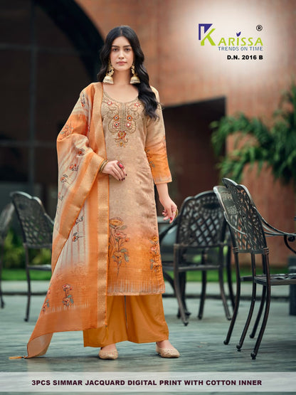 Design 2015-2017 Ab Karissa Simmer Readymade Plazzo Style Suits Manufacturer