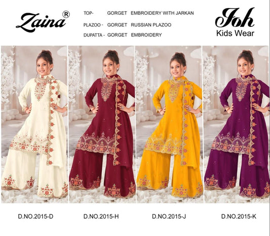 Design 2015 Zaina Georgette Girls Pakistani Readymade Suit Exporter Ahmedabad