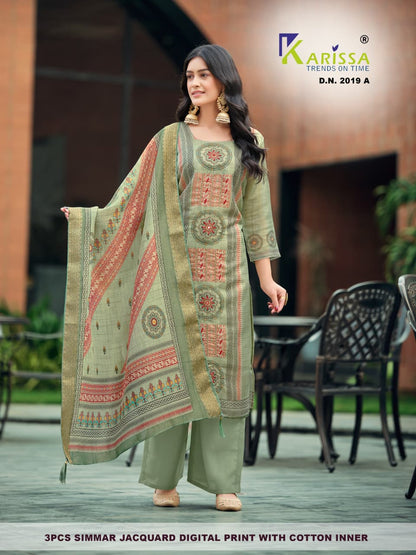 Design 2018-2019 Ab Karissa Simmer Readymade Plazzo Style Suits Supplier