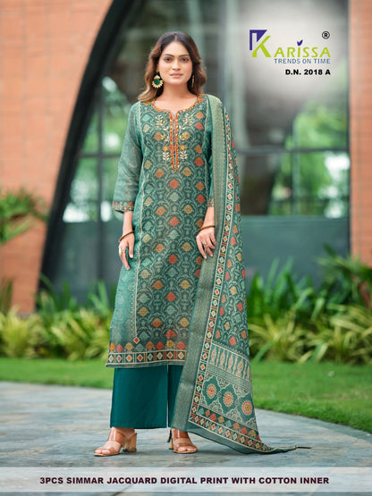 Design 2018-2019 Ab Karissa Simmer Readymade Plazzo Style Suits Supplier