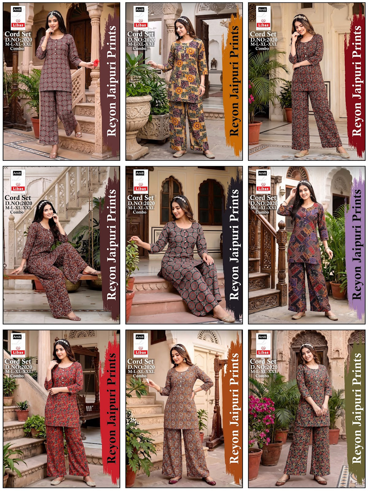 Design 2020 Jaipuri Amiti Cotton Rayon Co Ord Set Exporter