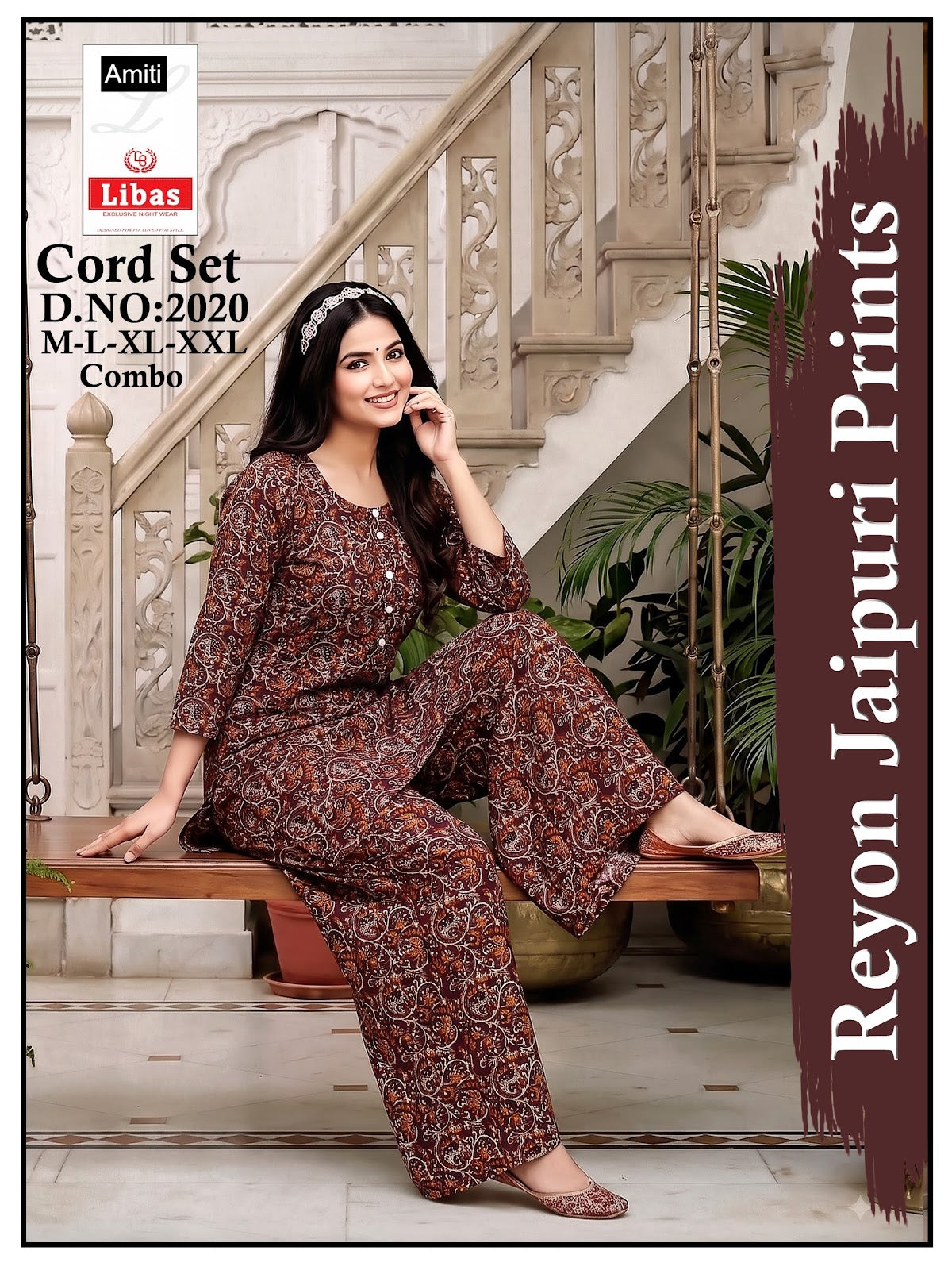 Design 2020 Jaipuri Amiti Cotton Rayon Co Ord Set Exporter