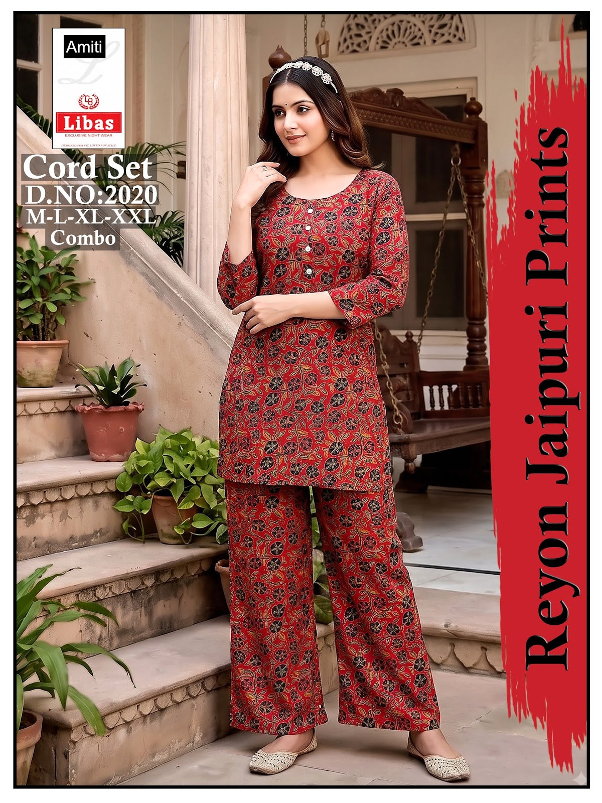 Design 2020 Jaipuri Amiti Cotton Rayon Co Ord Set Exporter