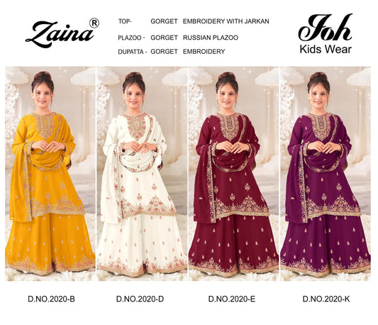 Design 2020 Zaina Georgette Girls Pakistani Readymade Suit Supplier Ahmedabad