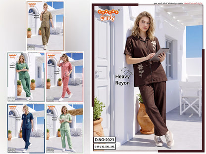 Design 2023 Orange Candy Heavy Reyon Co Ord Set Exporter India