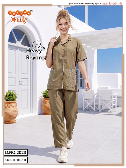 Design 2023 Orange Candy Heavy Reyon Co Ord Set Exporter India