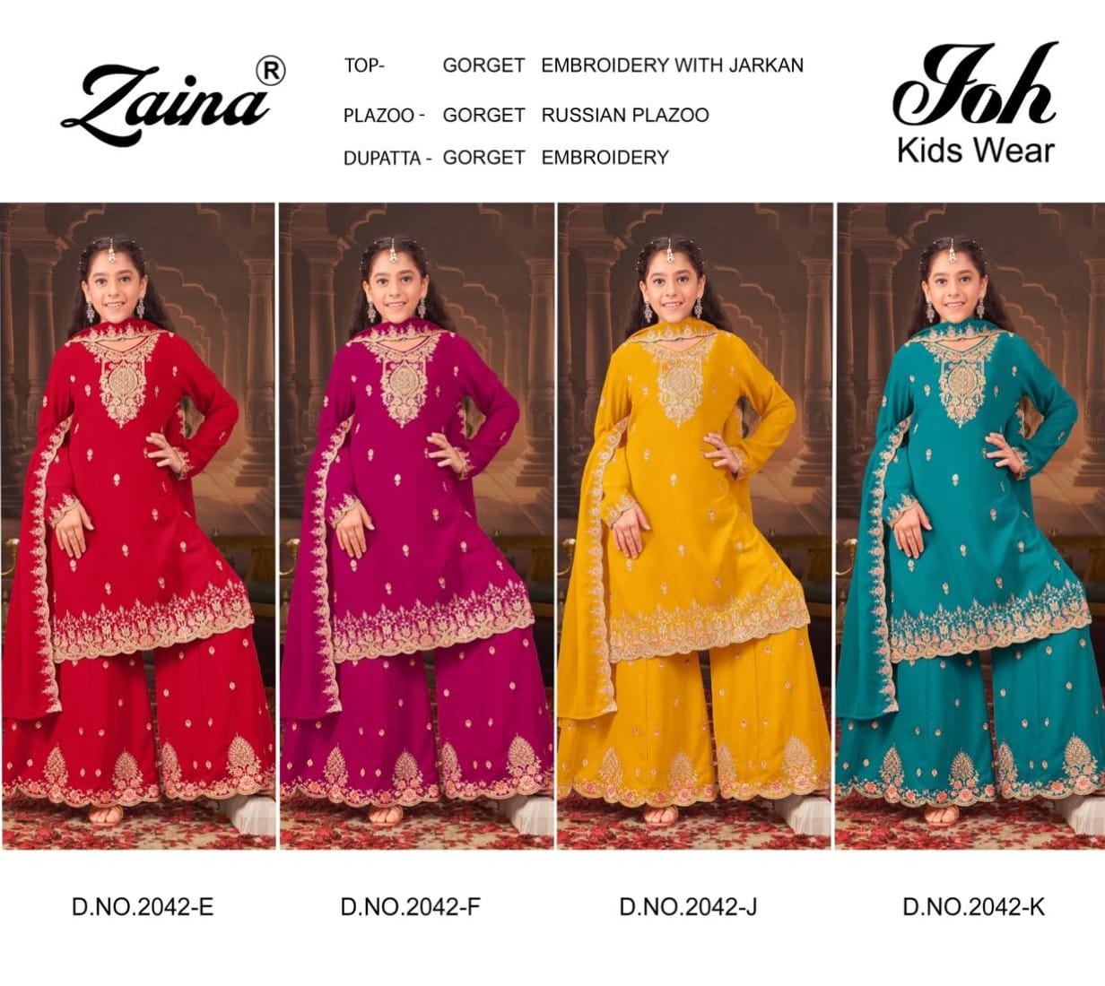 Design 2042 Efjk Zaina Georgette Girls Pakistani Readymade Suit Manufacturer Ahmedabad
